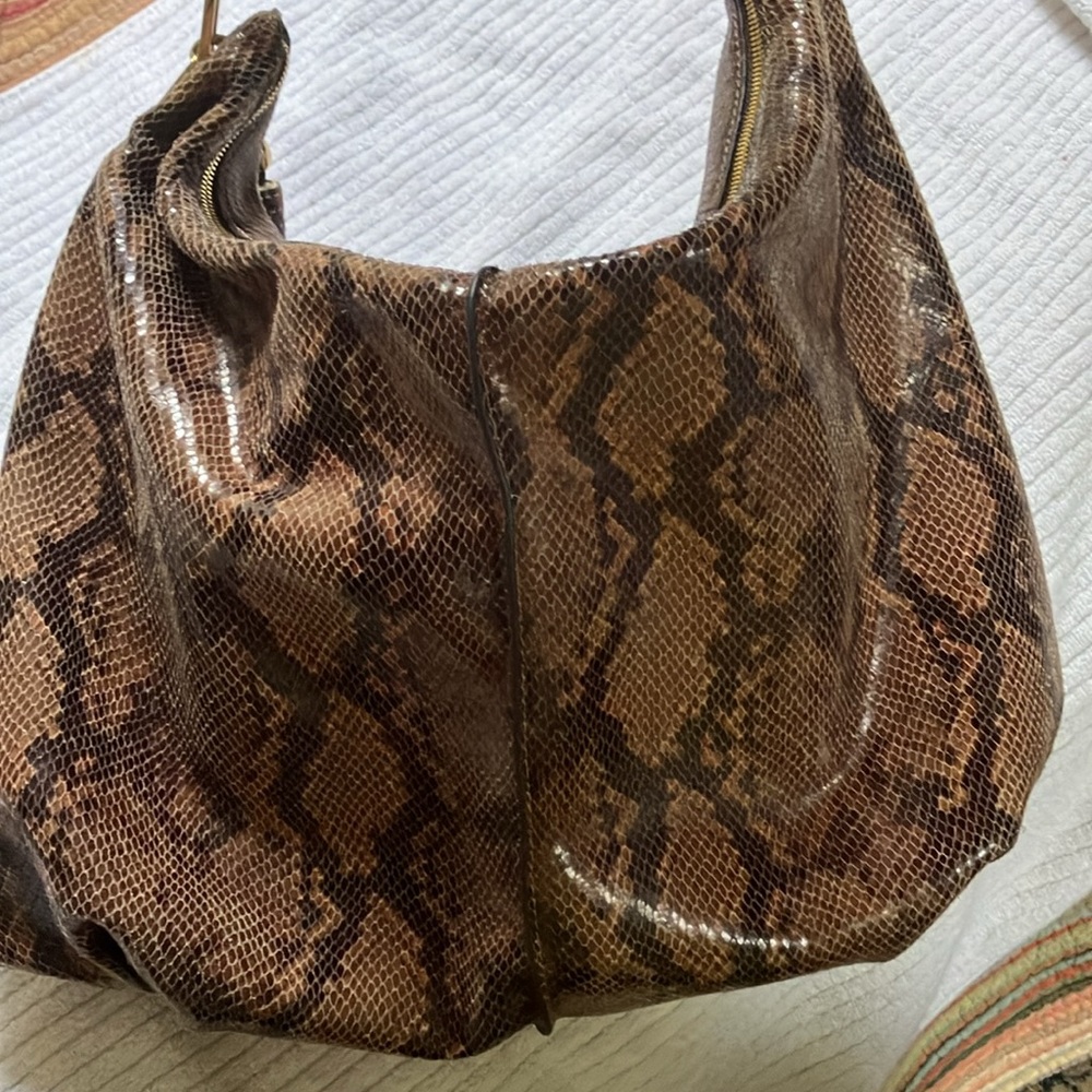 Gil’i snakeprint hobo handbag